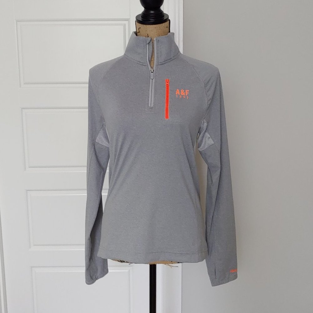 Abercrombie & Fitch Women's 1/4 Zip Athletic Lightweight Jacket Top Size…